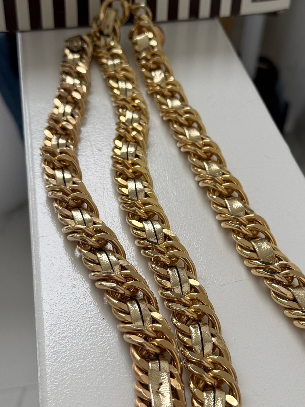 Vintage Henri Bendel Heavy Multi-Strand Belt - Unsigned with Original Box